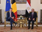 الرئيس السيسى يستقبل رئيس الاتحاد الأوروبى على هامش القمة المصرية الأوروبية