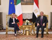 الرئيس السيسي يبحث مع رئيس وزراء إيطاليا التعاون في الأمن الغذائي والانتاج الزراعي
