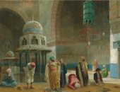 لوحة "الصلاة فى مسجد السلطان حسن بالقاهرة" لـ البريطانى جودال.. كم ثمنها؟