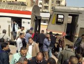 العناية الإلهية تنقذ ركاب قطار القاهرة - الإسكندرية عقب اصطدامه بجرار بالمنوفية