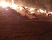 حريق مخلفات زراعية بقرية الدواويس فى القصاصين بالإسماعيلية