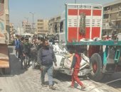 إصابة 4 أشخاص إثر حادث تصادم 3 سيارات بطريق إسكندرية الصحراوى