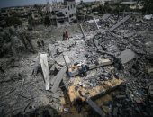 الغارات الجوية على غزة.. دمار مخيم المغازى