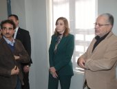 وزيرة الثقافة تتفقد التجهيزات النهائية لمركز إبداع متحف نجيب محفوظ