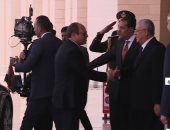 رئيس النواب يستقبل الرئيس السيسى لبدء مراسم اليمين الدستورية
