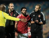نقل حسين الشحات إلى المستشفى بسبب إصابة مباراة سيمبا.. وخضوعه للأشعة.. صور