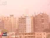 عاصفة ترابية تغطى سماء القاهرة والجيزة وتوقعات بسقوط أمطار 