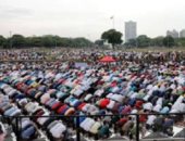 المسلمون فى النمسا يؤدون صلاة عيد الفطر المبارك
