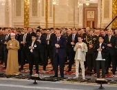 الرئيس السيسي يؤدى صلاة عيد الفطر بمسجد مصر الكبير بالعاصمة الإدارية