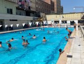 حمامات السباحة بالقليوبية تشهد إقبالا كبيرا في ثاني أيام عيد الفطر