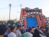 الإقبال على حديقتى صنعاء والأسرة فى ثانى أيام العيد بكفر الشيخ.. فيديو