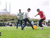 إقبال المواطنين على حديقة الأزهر فى ثالث أيام عيد الفطر المبارك