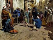 لوحات الأجانب في مصر.. آرثر فون فيراريس يسجل تفاصيل الحياة المصرية