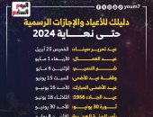 مواعيد الأعياد والإجازات الرسمية حتى نهاية 2024 .. إنفوجراف