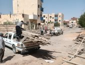 حملات لإزالة مخالفات بناء وإشغالات بعدة مناطق بمدينة بدر