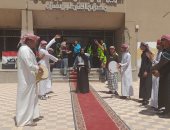 الفرقة البدوية تستقبل وزيرة الثقافة و"فودة" خلال زيارة قصر ثقافة طور سيناء