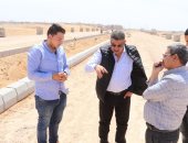 رئيس جهاز مدينة السادات يتفقد أعمال رفع كفاءة الطرق ومحطات معالجة الصرف الصحى