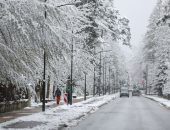 انخفاض درجات الحرارة وتساقط الثلوج في بولندا 