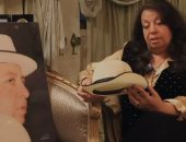 زوجة الفنان جورج سيدهم تتبرع بـ"قبعة" ظهر بها فى "حب فى التخشيبة" لصالح راعى مصر