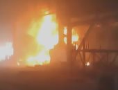 السيطرة على حريق هائل بمصنع شركة النصر للمسبوكات بقرية طناش بالوراق