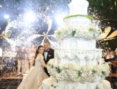 رئيس مجلس الشيوخ ومحافظا جنوب سيناء وبني سويف يشاركون في حفل زفاف نور حتة وقمر مجدي