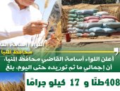 شون وصوامع المنيا تستقبل 41 طنا من محصول القمح لموسم حصاد 2024