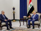 ‫الرئيس العراقى يستقبل وزير الرى المصري فى بغداد