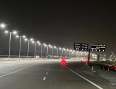 الانتهاء من أعمال إضاءة طريق الحى الإماراتى فى بورسعيد 