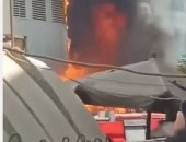 تفاصيل اندلاع حريق بمبنى سجل مدنى شبرا الخيمة.. فيديو 