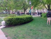 تظاهر طلاب شيكاغو تضامنا مع فلسطين بأغانى الشيخ إمام 