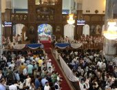 قداس عيد القيامة من داخل كاتدرائية الأنبا شنودة فى الغردقة.. فيديو