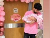 حسين فيصل لاعب المصري يرزق بمولودته "توانا"