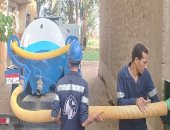 غسيل وتطهير الشبكات والخزانات بقرى ومراكز محافظة سوهاج