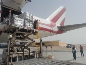 طائرات نقل المساعدات إلى غزة تواصل هبوطها بمطار العريش 