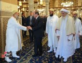 الرئيس السيسى يصل مسجد السيدة زينب لافتتاح أعمال تطويره 