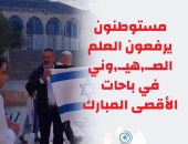 مرصد الأزهر يندد برفع مستوطنون العلم الصهيونى فى باحات المسجد الأقصى