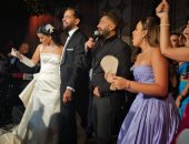 تامر حسنى يتألق بأجمل أغنياته فى حفل زفاف ريم سامى