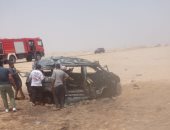 إخماد حريق سيارة رئيس مجلس إدارة نادي الإعلاميين بمدينة 6 أكتوبر