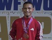 عبد الرحمن حسين يتوج بـ3 ميداليات ذهبية فى بطولة العالم للشباب لرفع الأثقال