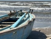 عزوف الصيادين بسبب ارتفاع الأمواج في البحر المتوسط ببورسعيد.. فيديو وصور