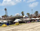 حفلات سمسمية.. 110 كافتيريات على شاطئ بورسعيد لخدمة الزوار