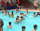 إقبال كبير على حمام السباحة بمركز شباب كفر غنام فى إجازة عيد الأضحى المبارك  