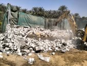 إزالة 53 حالة بناء مخالف وتعديات على الأراضى الزراعية بالجيزة خلال إجازة العيد