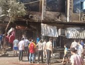 السيطرة على حريق اندلع داخل مطعم وكافيه بمدينة الفشن جنوب بنى سويف