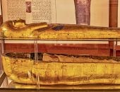 آثار فريدة.. تابوت يويا مغطى بالذهب ويوجد فى المتحف المصرى بالتحرير