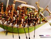 مقتنيات المتحف المصرى.. شاهد نماذج القوارب الفرعونية من الخشب الملون