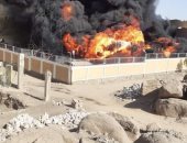 السيطرة على حريق فى محول كهرباء بطريق الخزان بمدينة أسوان