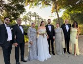 أول ظهور لـ نور الشربيني بطلة الإسكواش في حفل زفافها.. صور