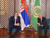 أبو الغيط يستقبل رئيس جمهورية صربيا بمقر الجامعة العربية