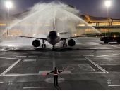استقبال أولى رحلات الطيران المباشرة لشركة إير كايرو من مدريد لمطار شرم الشيخ الدولي